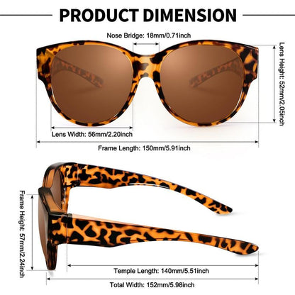 👓UV400 Protection Fit Over Glasses Sunglasses