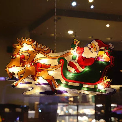 ⛄Christmas pre-sale🎄 Christmas Window Hanging Lights💡