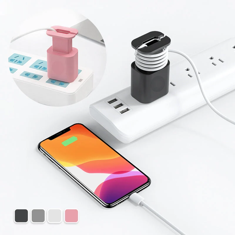 🔥2-in-1 Silicone Charger Protector – Guard Your Brick, Tame Your Cable – No More Messy Wires, No More Scuffed Chargers 🧼