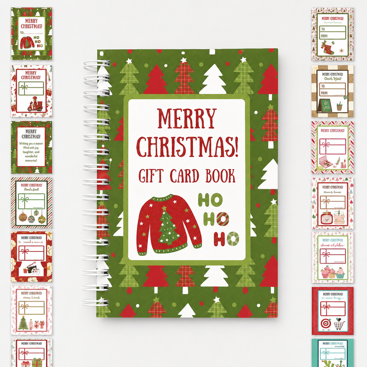 🎄🎁🎅DIY Spiral-Bound Christmas Gift Card Album with Surprise Pages👍