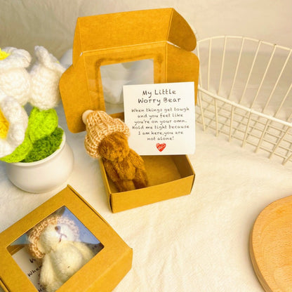🎁Handmade Mini Plush Teddy Bear in Box🧸