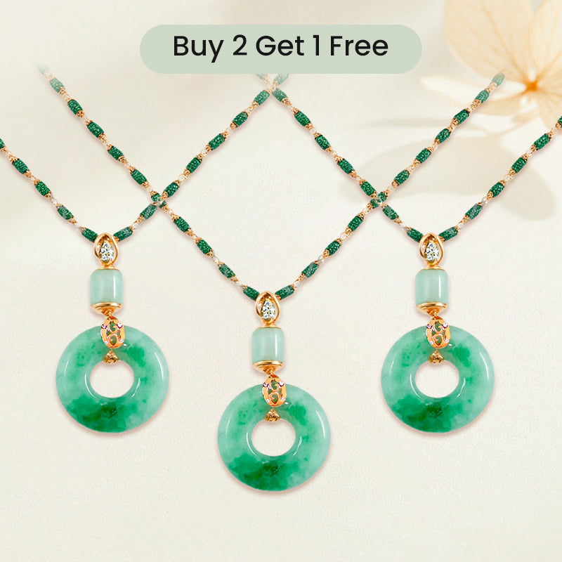 🔥2026 HOT SALE🔥 Hetian Jade Peace and Blessing Necklace