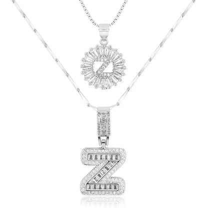 💖2 Pack - Initial Letter Pendant Necklaces