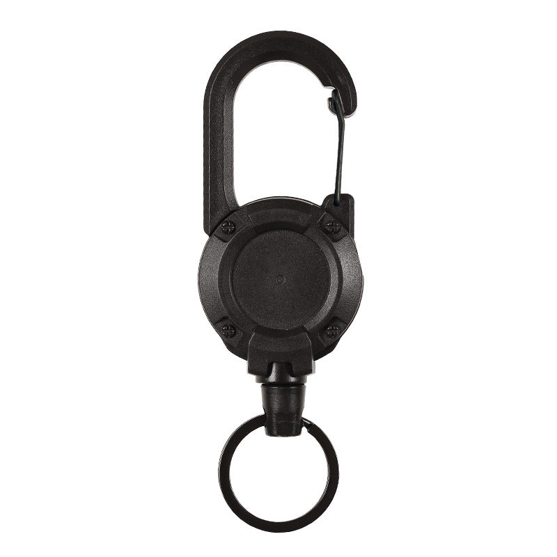 Outdoor Automatic Retractable Wire Rope Anti-theft Keychain