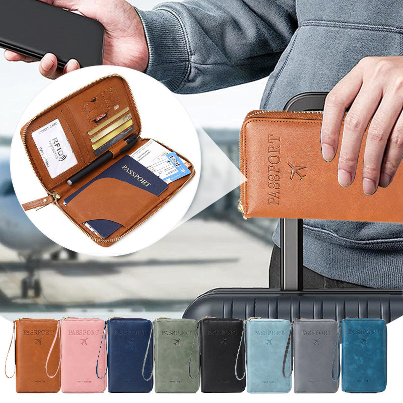 Multifunctional RFID Passport Wallet