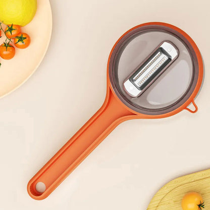 🔥Hot Sale Deals-Multifunctional Peeler with Debris Storage Bucket