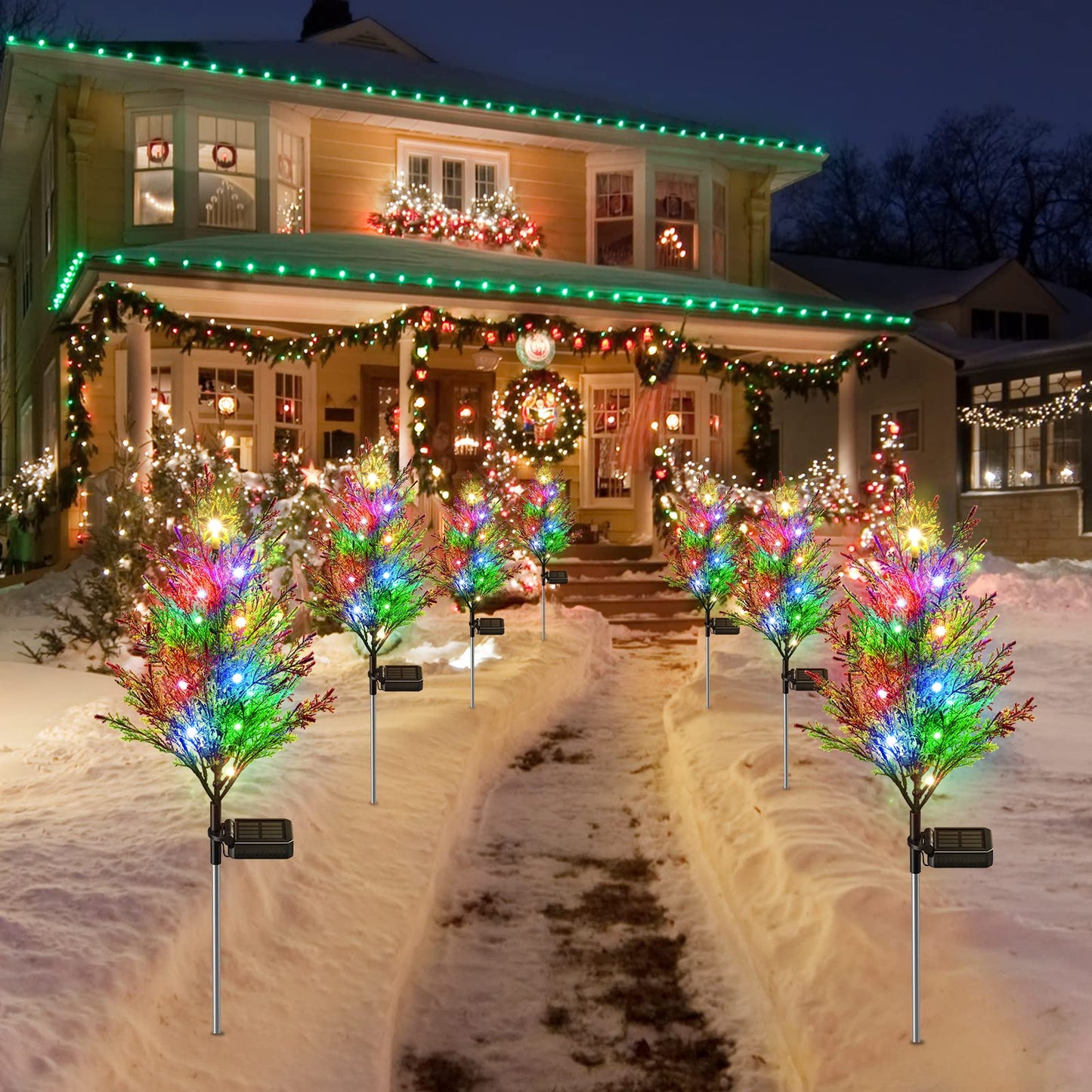 【🏆Fully Upgraded🏆】Solar Cypress Tree Light🌟