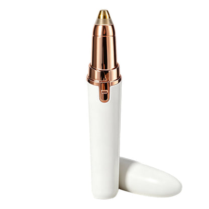 Electric Eyebrow Trimmer Pen with Built-in LED Light and USB Rechargeable Design