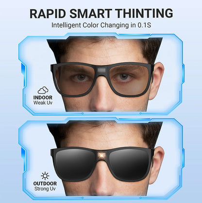 🕶️Smart Photochromic Polarized Sunglasses