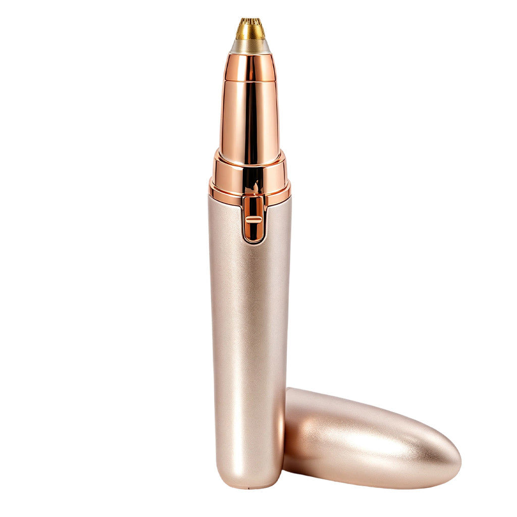 Electric Eyebrow Trimmer Pen with Built-in LED Light and USB Rechargeable Design