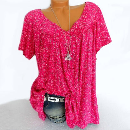 🌸🍃Spring Fashion Print Short Sleeve