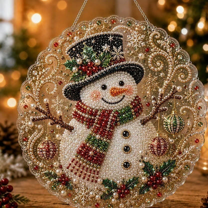 🎄Christmas Pearl Diamond Art Hanging Ornament Kit | Resistant Non-Fading Pearl Beads DIY Handmade Holiday Hanging Decor 🎅💎