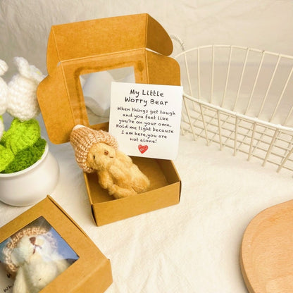 🎁Handmade Mini Plush Teddy Bear in Box🧸