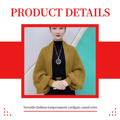 🔥Hollow Out Knitted Shawl Coat