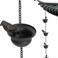 🔥Where Rain Meets Art – Decorative Rain Chain with Bird Bath Design