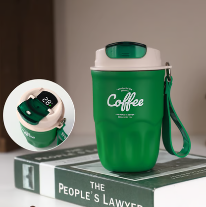 ☕ 316 Stainless Steel Coffee Vacuum Flask with Smart Temperature Display 🌡️