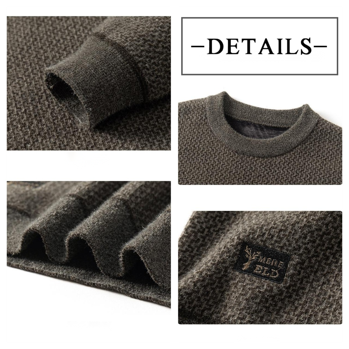 🎅Christmas Pre-SaleBuy Now 50% OFF - Warm & Comfortable Men's Crew Neck TopsThe Ideal Gift for Men🎁.