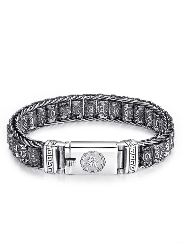 Six Character Truth-Prayer Wheel Bracelet⛓️