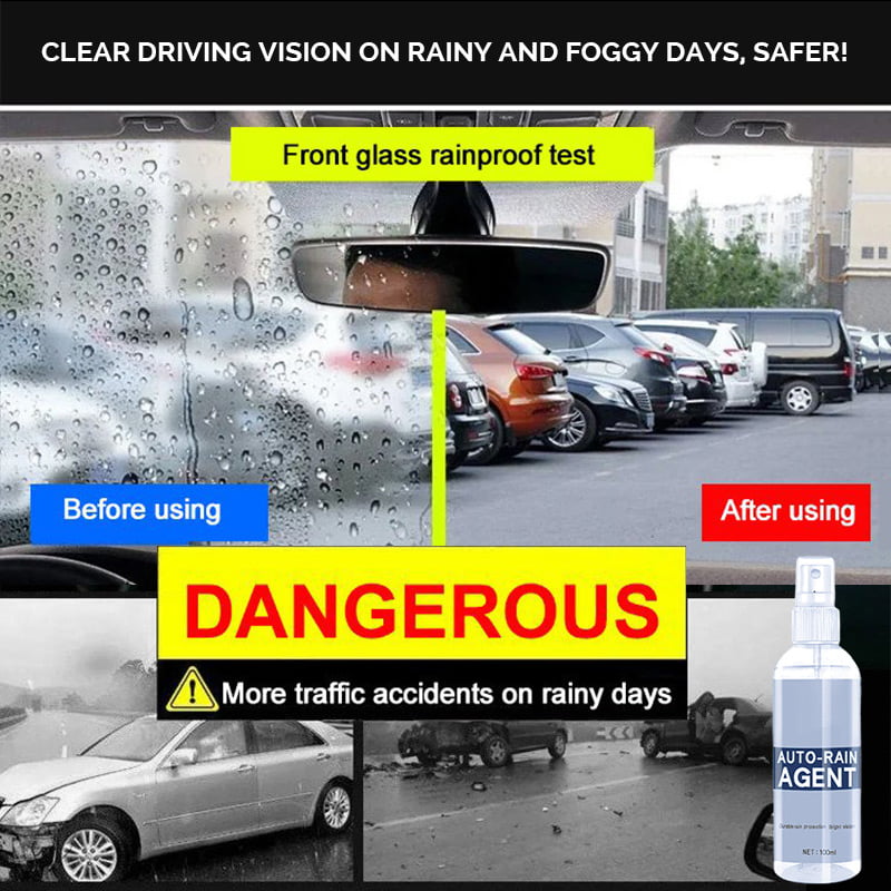 Agent anti-buée anti-pluie pour vitres de voiture