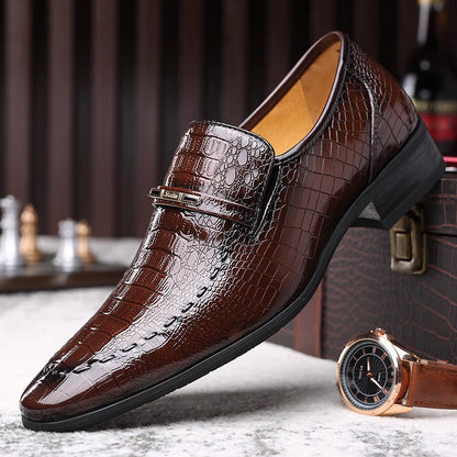 🐊👞 Chaussures en cuir confortables et luxueuses pour hommes🔥✨ Livraison gratuite