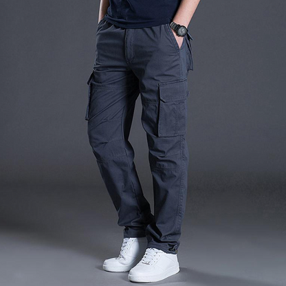 Pantalon Cargo d'Extérieur Ample avec Grandes Poches pour Homme