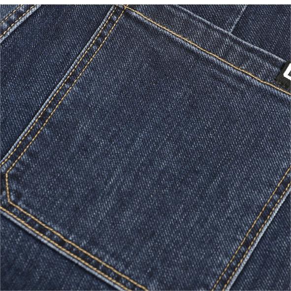 Jeans Vintage Droits Extensibles pour Hommes avec Multiples Poches