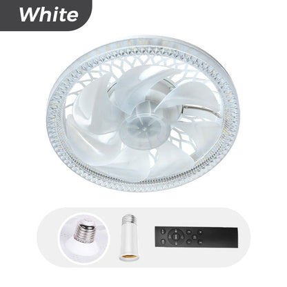 Éclairage de ventilateur réglable 2-en-1 avec télécommande pour la chambre à coucher