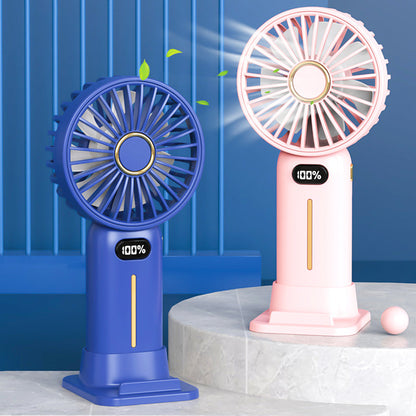 ❄Rechargeable portable silent digital display handheld fan❄10 % de réduction sur 2 pièces & livraison gratuite❄