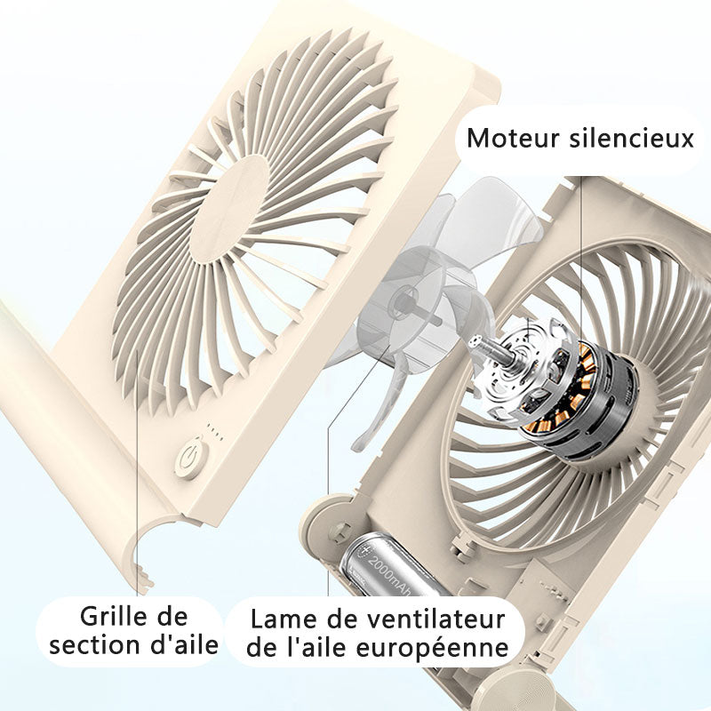 Ventilateur de Bureau Portable et Silencieux