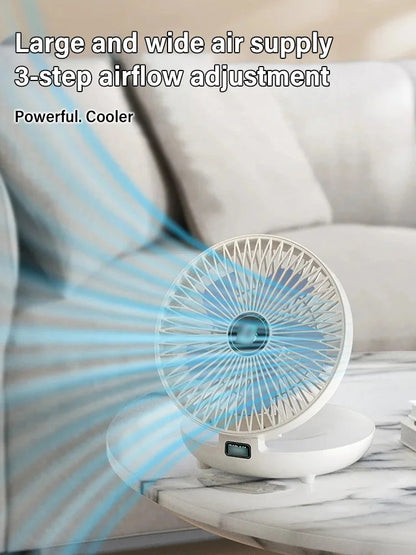 🌬️Petit ventilateur rotatif avec lumière💡🛋️