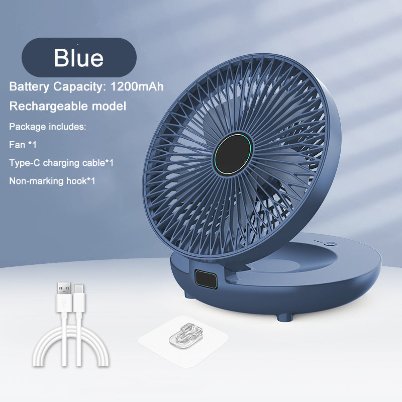 🌬️Petit ventilateur rotatif avec lumière💡🛋️