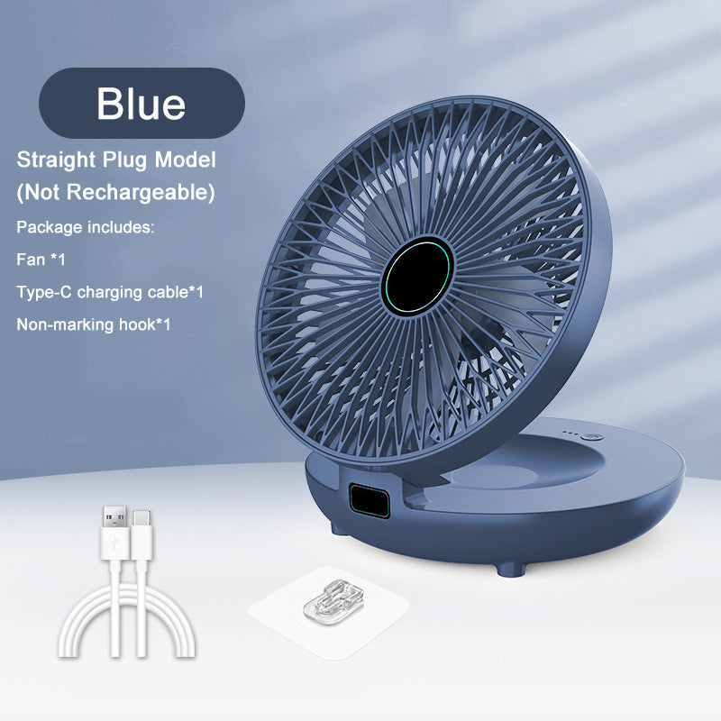 🌬️Petit ventilateur rotatif avec lumière💡🛋️