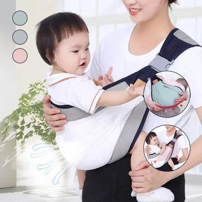 4-in-1 Breathable Baby Carrier – 0-36 Months, Front/Back/Facing In/Out – Hands-Free Comfort for Parent & Baby! ✨