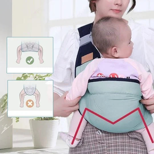 4-in-1 Breathable Baby Carrier – 0-36 Months, Front/Back/Facing In/Out – Hands-Free Comfort for Parent & Baby! ✨