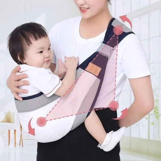 4-in-1 Breathable Baby Carrier – 0-36 Months, Front/Back/Facing In/Out – Hands-Free Comfort for Parent & Baby! ✨