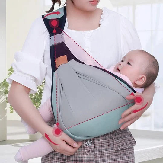 4-in-1 Breathable Baby Carrier – 0-36 Months, Front/Back/Facing In/Out – Hands-Free Comfort for Parent & Baby! ✨