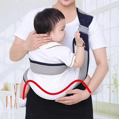 4-in-1 Breathable Baby Carrier – 0-36 Months, Front/Back/Facing In/Out – Hands-Free Comfort for Parent & Baby! ✨