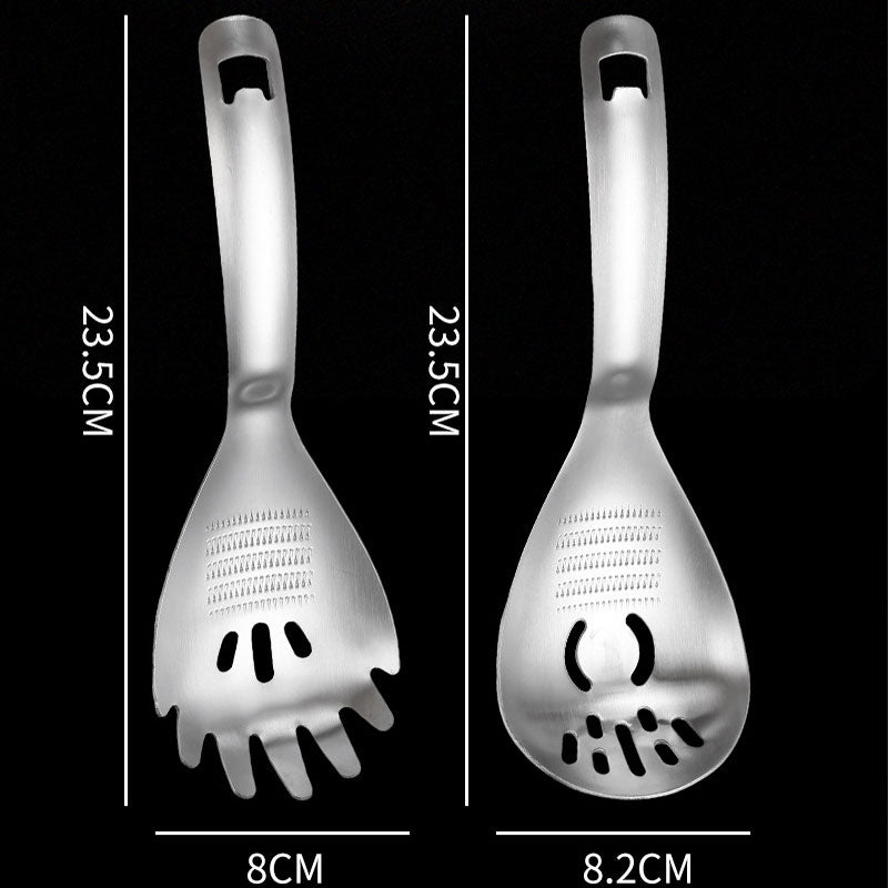 Cuillère de cuisine polyvalente en acier inoxydable