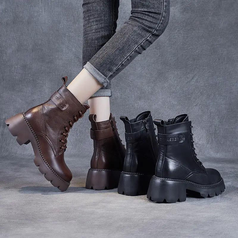 【🔥PRIX LE PLUS BAS DU JOUR】💖Bottes orthopédiques en cuir confortables pour femmes - cadeau parfait👢