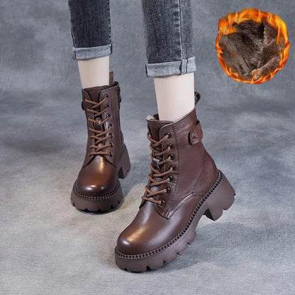 【🔥PRIX LE PLUS BAS DU JOUR】💖Bottes orthopédiques en cuir confortables pour femmes - cadeau parfait👢