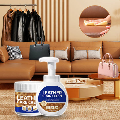 🎉Autumn Hot Sale🎉Household Leather Care & Stain Removal Cleaner Set