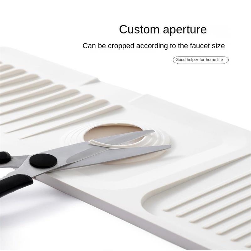 🚰💧 Kitchen Bathroom Faucet Sink Splash Guard Mat – Silicone Drip Catcher, Thickened Waterproof Drain Pad – 2 Sizes ✨