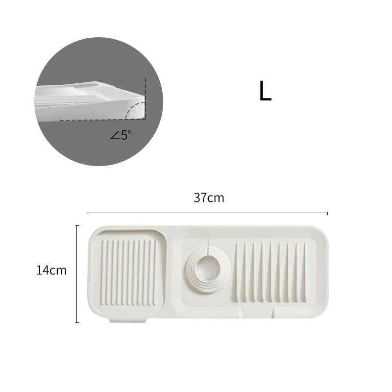 🚰💧 Kitchen Bathroom Faucet Sink Splash Guard Mat – Silicone Drip Catcher, Thickened Waterproof Drain Pad – 2 Sizes ✨