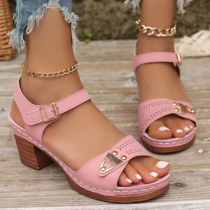 👡Women's Chunky Heel Sandals
