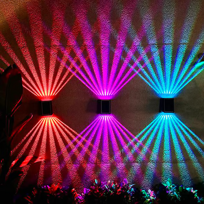 ⌛ Outdoor Waterproof 4 LED Solar Wall Decorative Spotlight