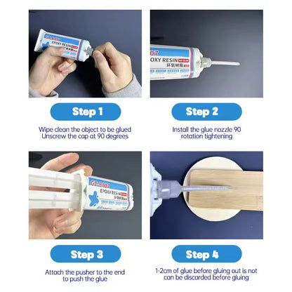 Aesthetics and Environmental Friendliness - Clear Epoxy Resin AB Glue