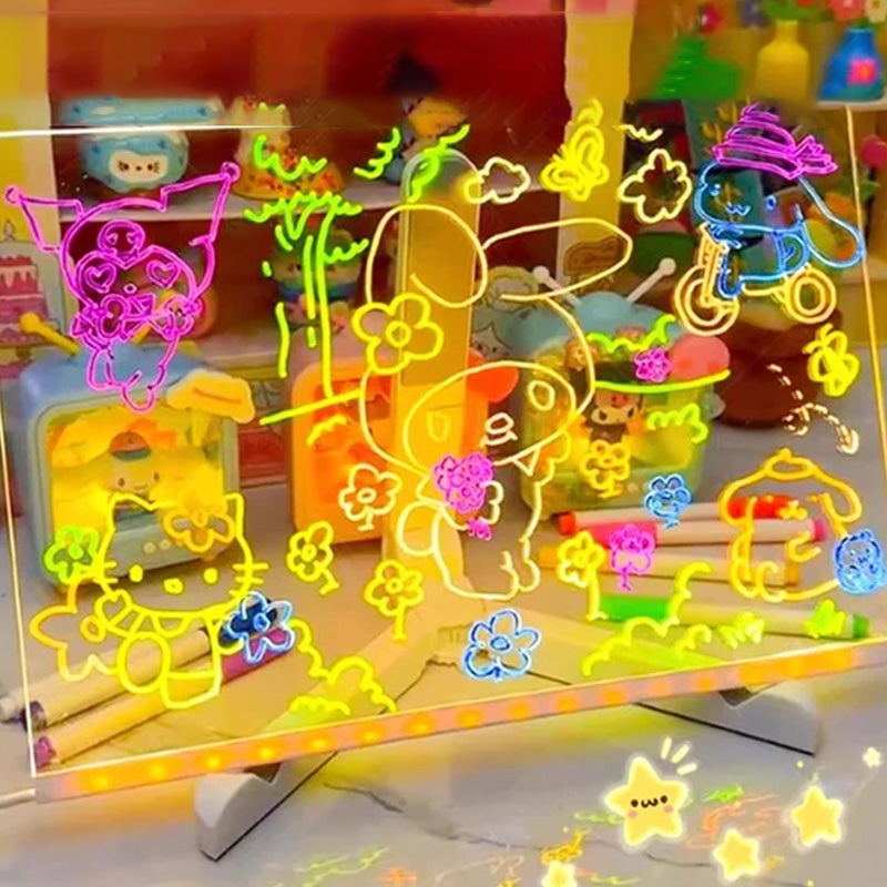 Illuminated LED Message Writing Board