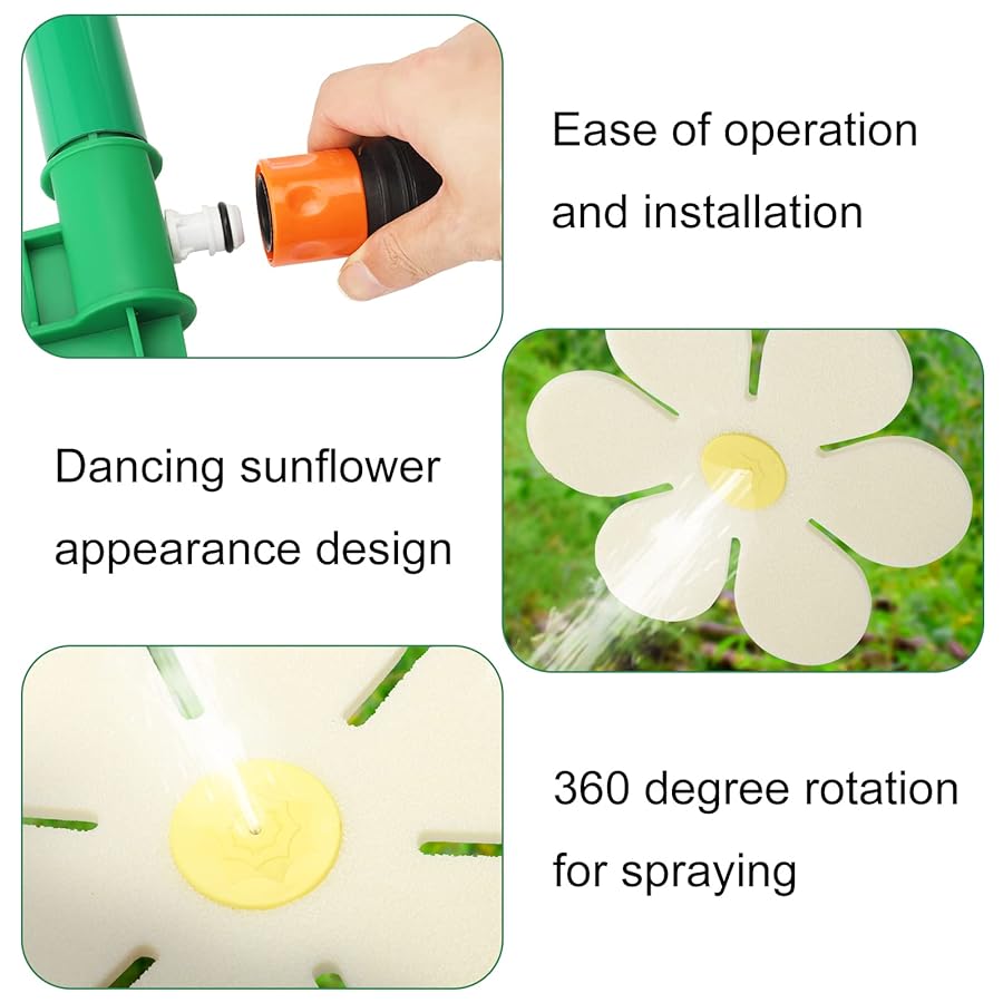 🌼🚿Dancing Daisy Garden Sprinkler💦