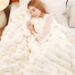 🛏️Thickened Rabbit Plush&Milk Velvet Cover Blanket🍂Wrap up in Ultimate Comfort