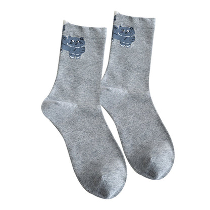 🔥Best Seller🔥Cute Cartoon Cat Crew Socks